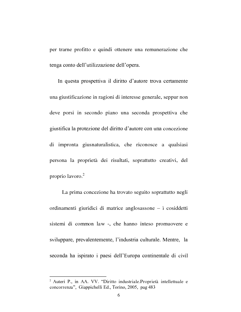 Anteprima della tesi: Il diritto d'autore tra pubblicazione ed inedito, Pagina 6