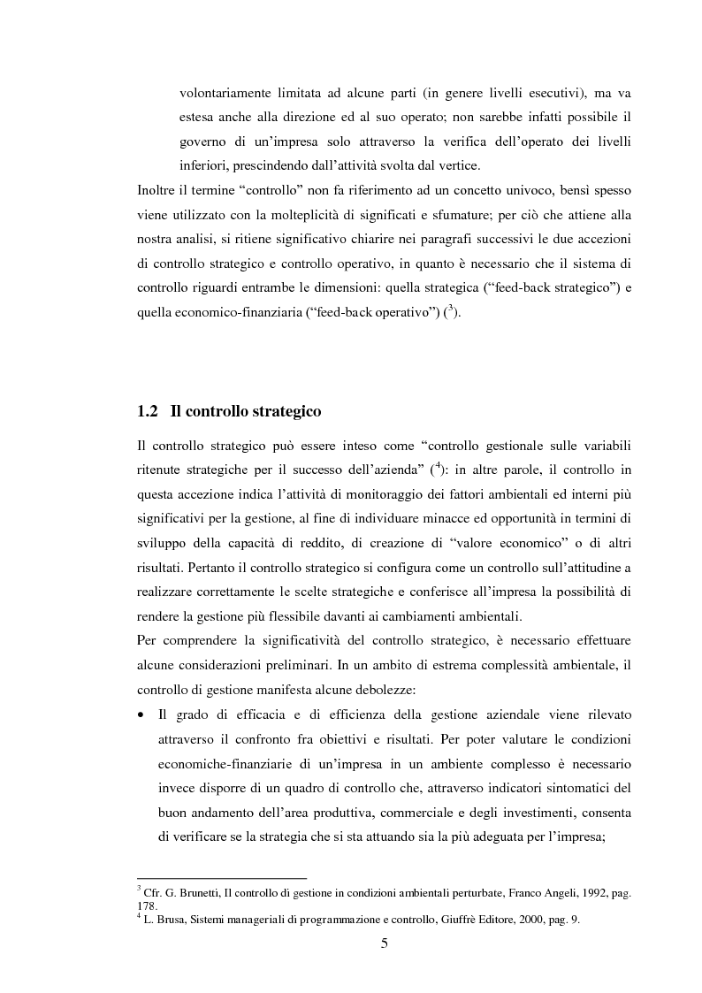Anteprima della tesi: Il controllo di gestione nelle imprese di servizi: il caso della Viemme Consulting Srl, Pagina 5
