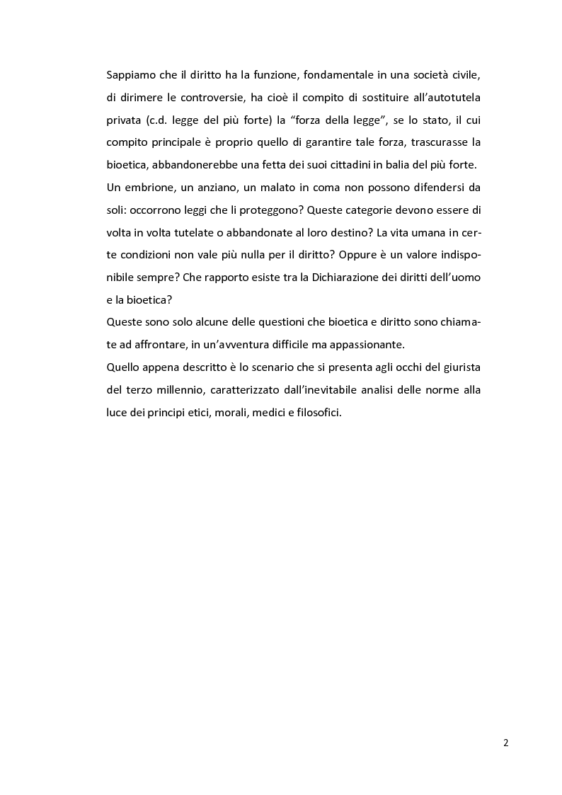 Anteprima della tesi: Lo statuto giuridico dell'embrione nella legge 40/2004, Pagina 2
