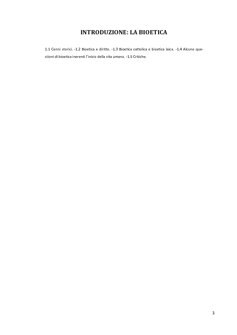 Anteprima della tesi: Lo statuto giuridico dell'embrione nella legge 40/2004, Pagina 3