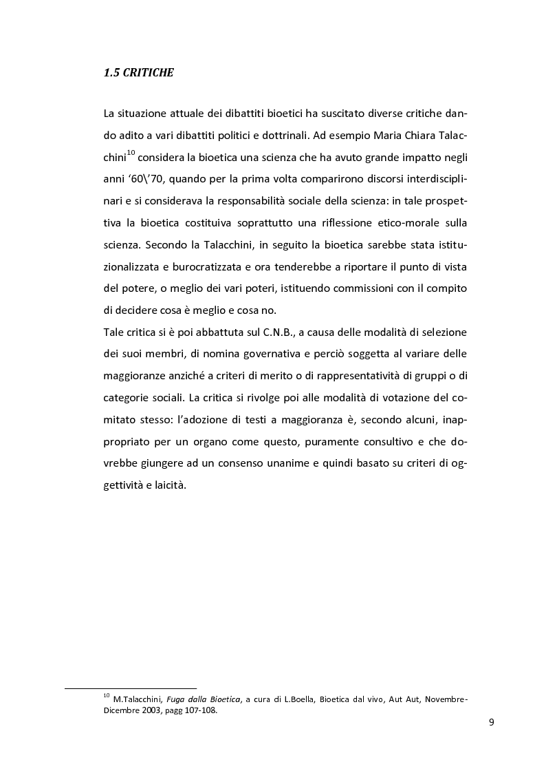 Anteprima della tesi: Lo statuto giuridico dell'embrione nella legge 40/2004, Pagina 9
