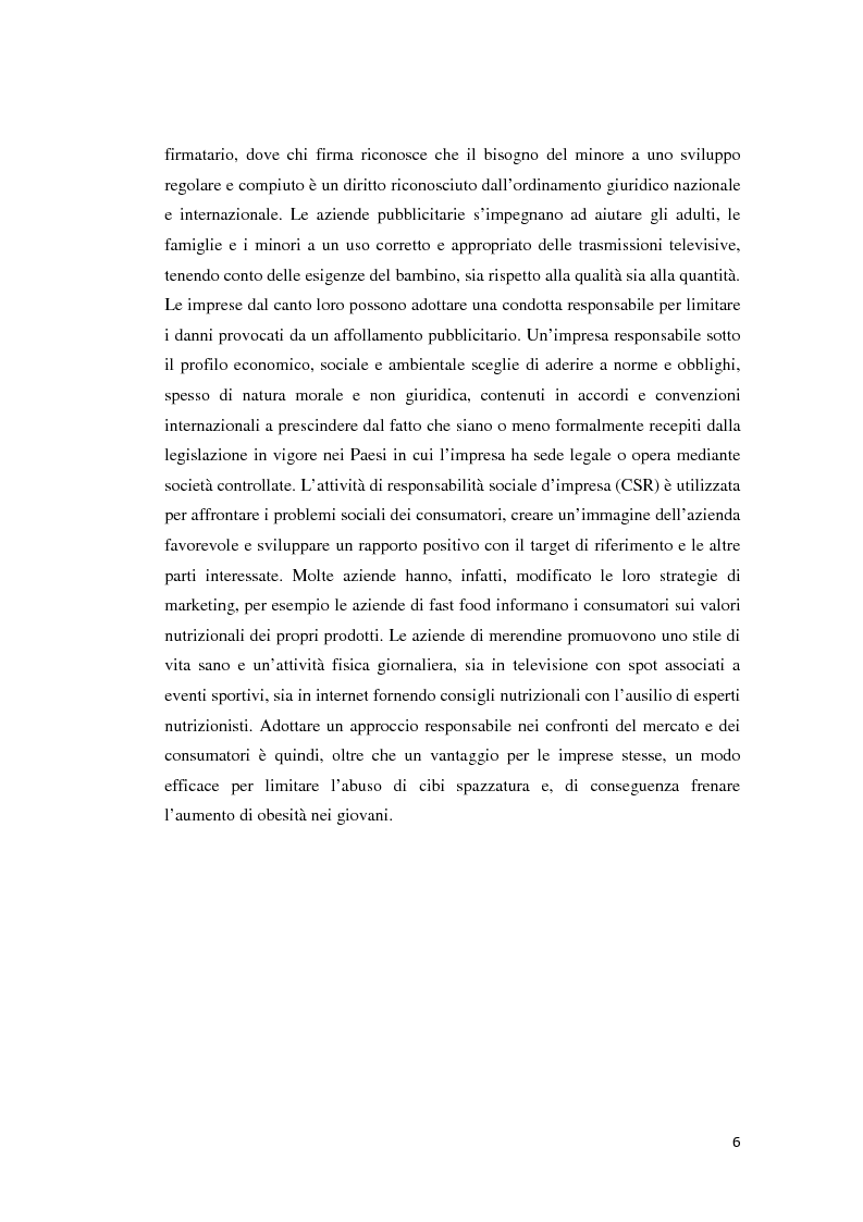 Anteprima della tesi: Responsabilità sociale e obesità infantile, Pagina 3