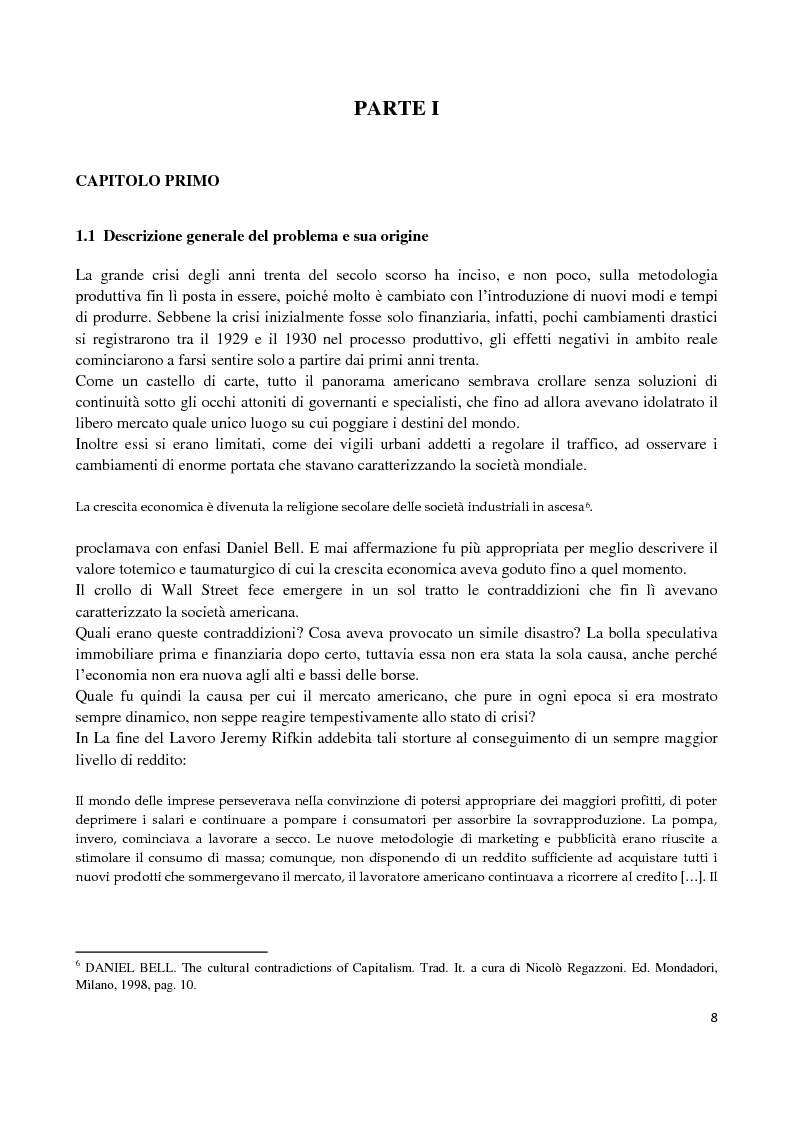 Anteprima della tesi: L'economia ai tempi delle crisi. Etica e nuovi modelli di sviluppo., Pagina 6
