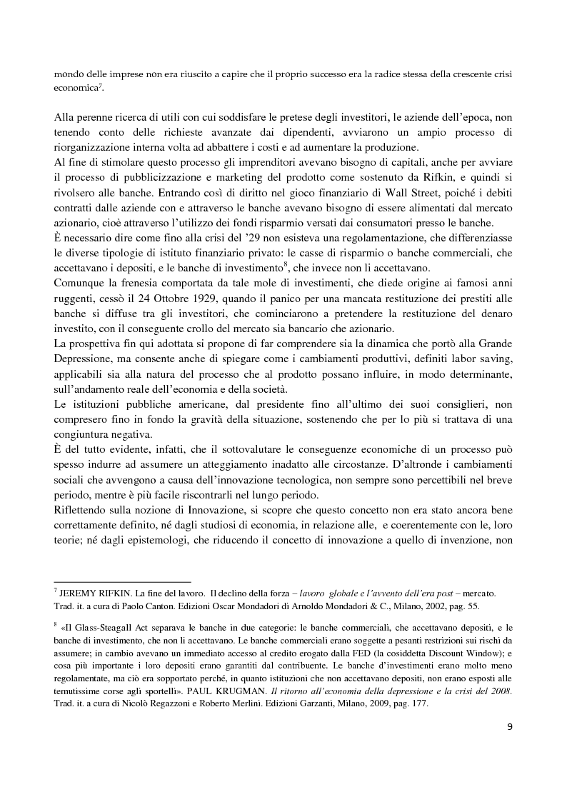 Anteprima della tesi: L'economia ai tempi delle crisi. Etica e nuovi modelli di sviluppo., Pagina 7