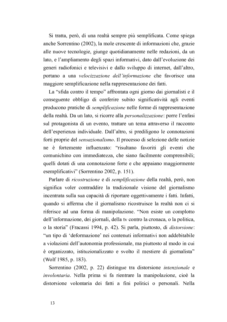 Anteprima della tesi: La spettacolarizzazione dell'informazione: il caso di Studio Aperto, Pagina 8