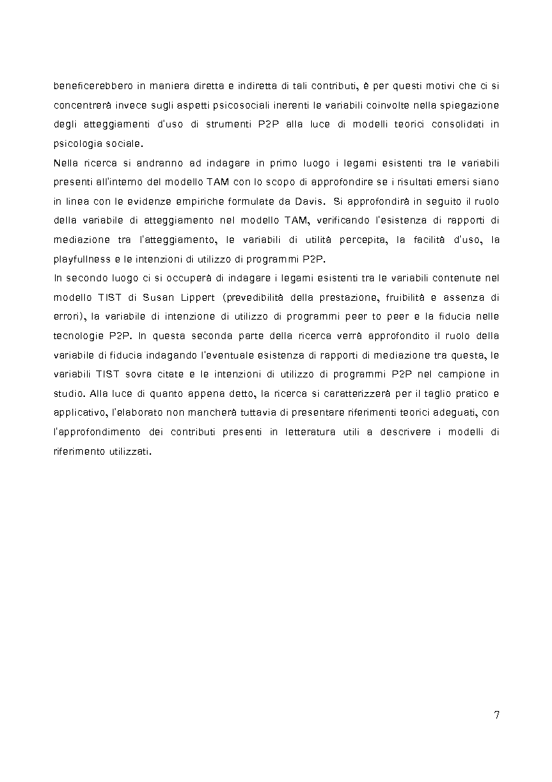 Anteprima della tesi: Musica digitale e Peer to Peer: una ricerca sugli aspetti psicosociali, Pagina 2