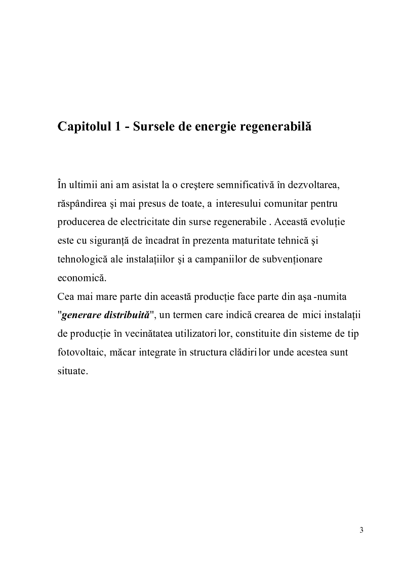 Anteprima della tesi: Criterii de execuţie, verificare finală şi autorizare a sistemelor fotovoltaice, Pagina 3
