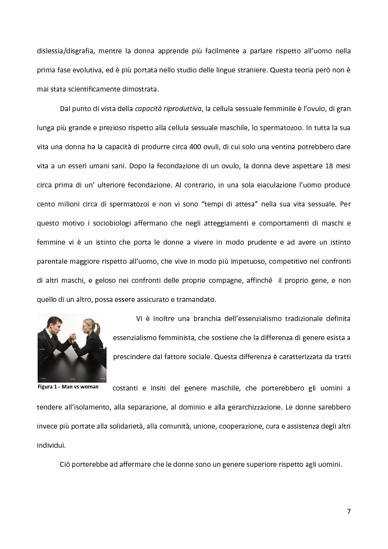 Anteprima della tesi: Crisi e maschilità tra costruzione e realtà. Conseguenze e possibili soluzioni., Pagina 3