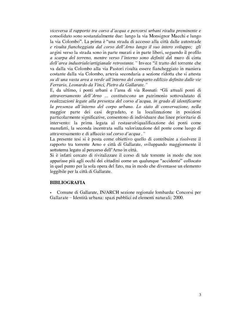 Anteprima della tesi: La pista ciclabile come strumento di riqualificazione: il lungarno a Gallarate, Pagina 2