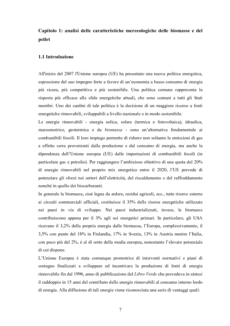 Anteprima della tesi: La filiera legno-energia: un'analisi economica delle possibilità energetiche della biomassa da legno, Pagina 5