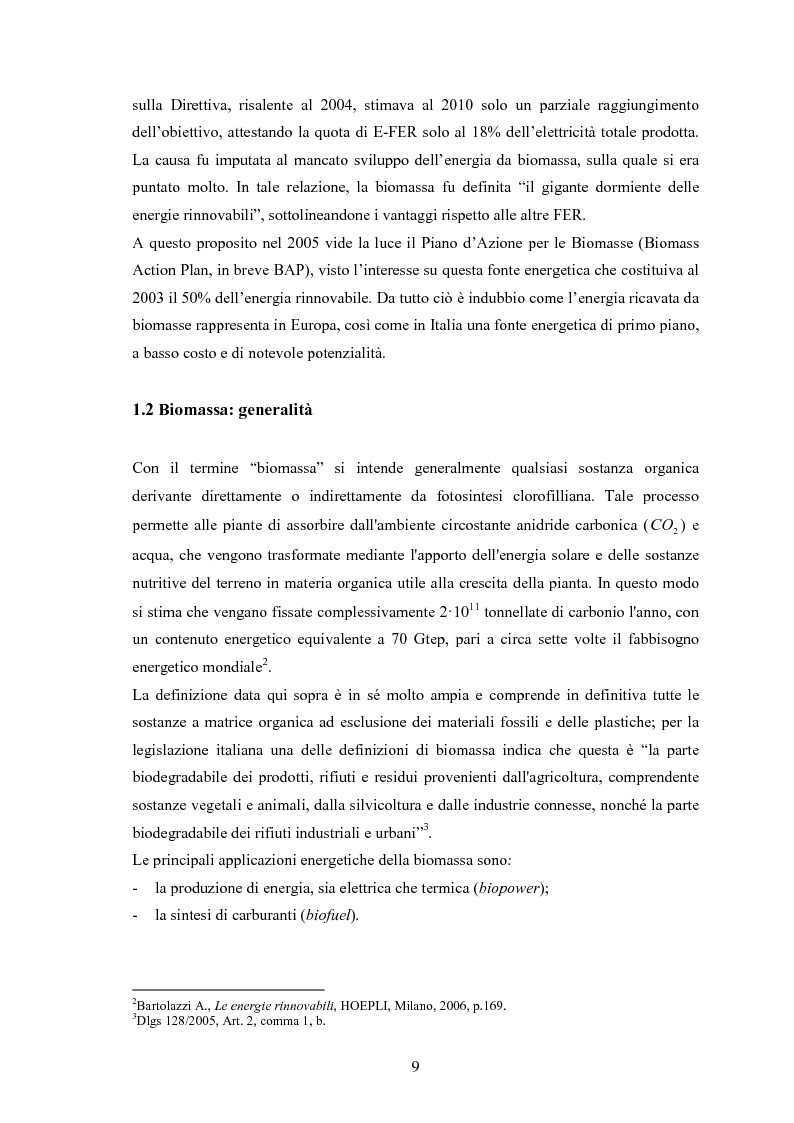 Anteprima della tesi: La filiera legno-energia: un'analisi economica delle possibilità energetiche della biomassa da legno, Pagina 7