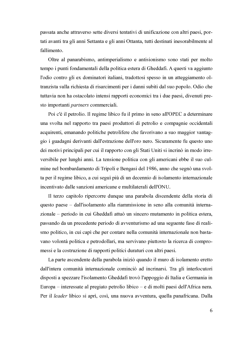 Anteprima della tesi: L'anomalia libica nel sistema politico internazionale, Pagina 5