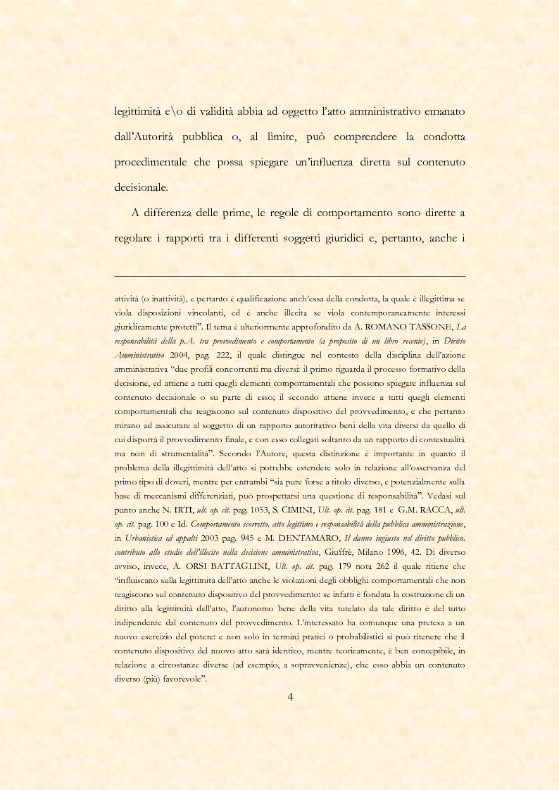 Anteprima della tesi: Legittimità del provvedimento e responsabilità dell'Amministrazione Pubblica, Pagina 3