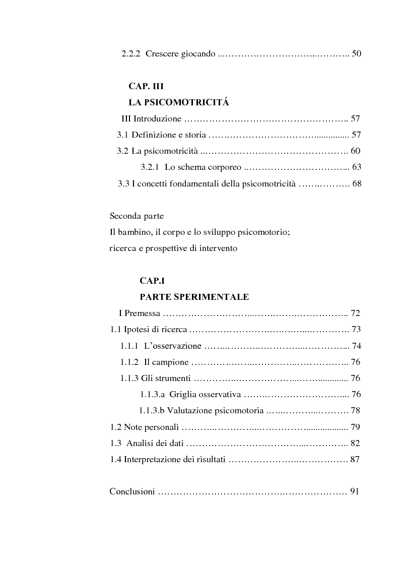 Anteprima della tesi: Il gioco del corpo. Movimento come espressione ed esperienza di sé, Pagina 2