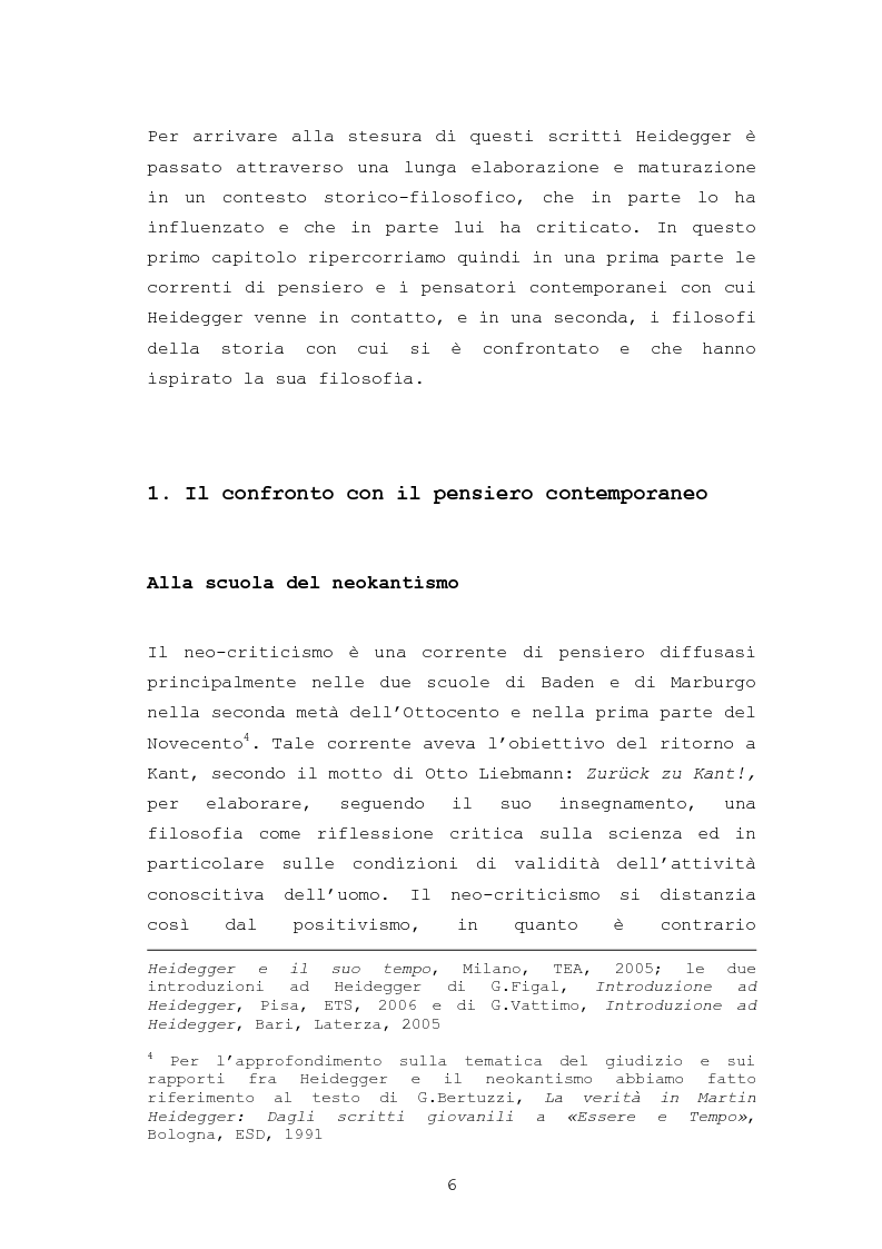 Anteprima della tesi: Libertà come fondamento nel primo pensiero di Martin Heidegger, Pagina 4
