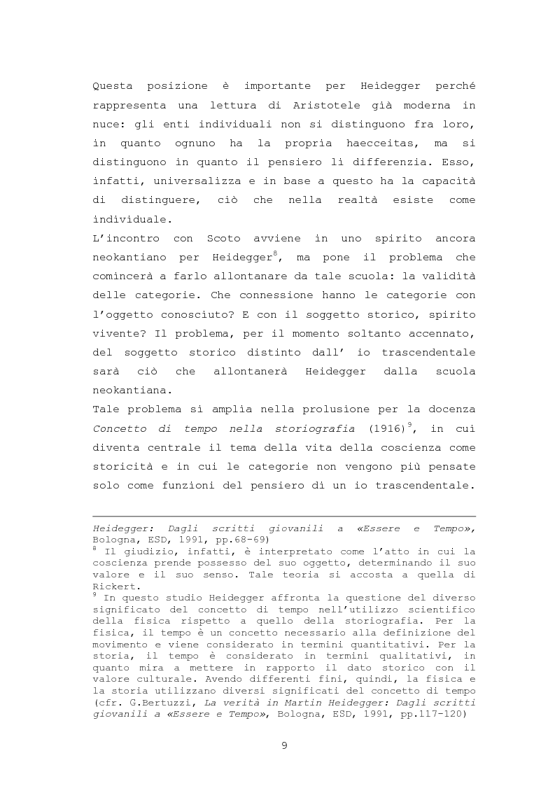 Anteprima della tesi: Libertà come fondamento nel primo pensiero di Martin Heidegger, Pagina 7