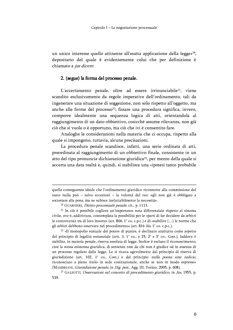 Anteprima della tesi: Il consenso dell'imputato nel giudizio abbreviato, Pagina 5