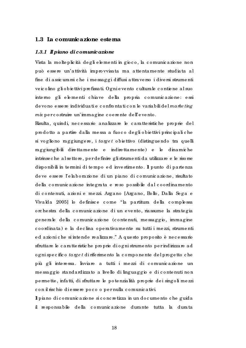 Anteprima della tesi: La comunicazione esterna ed interna di un evento culturale: il caso LuccaDigitalPhotoFest, Pagina 14