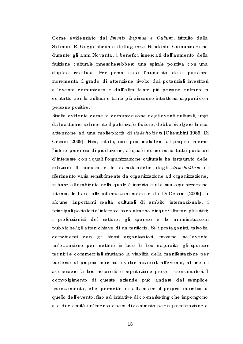 Anteprima della tesi: La comunicazione esterna ed interna di un evento culturale: il caso LuccaDigitalPhotoFest, Pagina 9