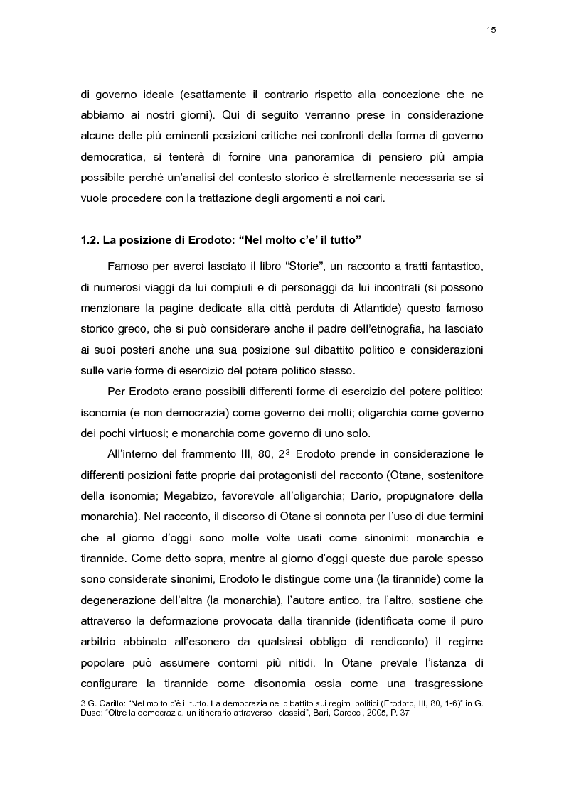 Anteprima della tesi: Demagocrazia: il potere della comunicazione politica, Pagina 11
