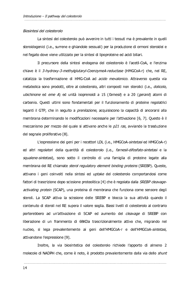 Anteprima della tesi: Dati preliminari sulle alterazioni del colesterolo intracellulare nella malattia Alzheimer mediante metodi di imaging, Pagina 6
