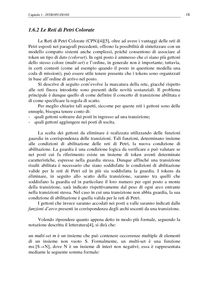 Anteprima della tesi: Realizzazione di un simulatore di magazzini automatici basato su reti di Petri colorate, Pagina 12