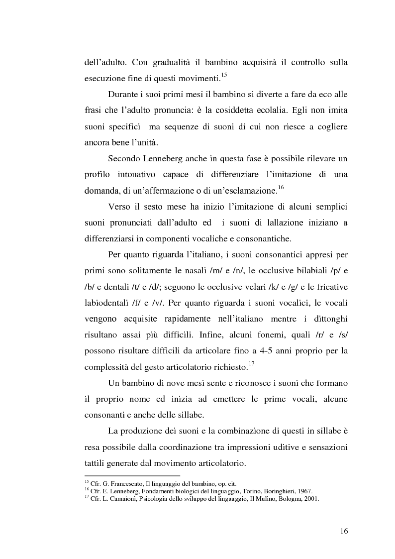 Estratto dalla tesi: ''Essi non ascoltano. Hanno le orecchie e sono sordi... Sentono e non ascoltano...''. Lo sviluppo delle capacità d'ascolto nella scuola dell'infanzia