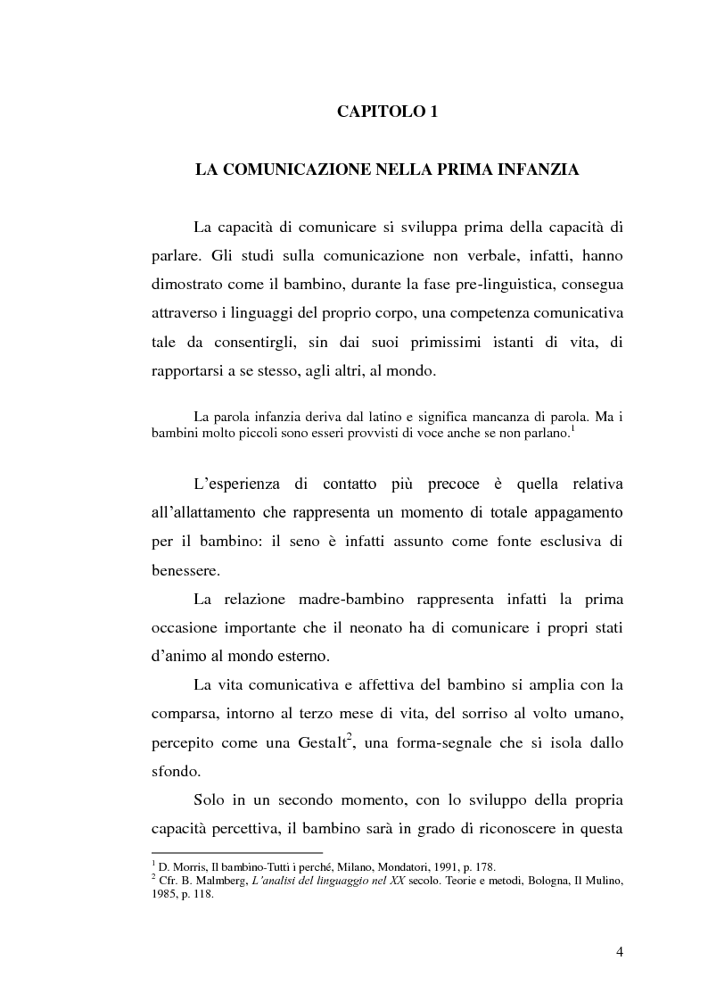 Anteprima della tesi: ''Essi non ascoltano. Hanno le orecchie e sono sordi... Sentono e non ascoltano...''. Lo sviluppo delle capacità d'ascolto nella scuola dell'infanzia, Pagina 5