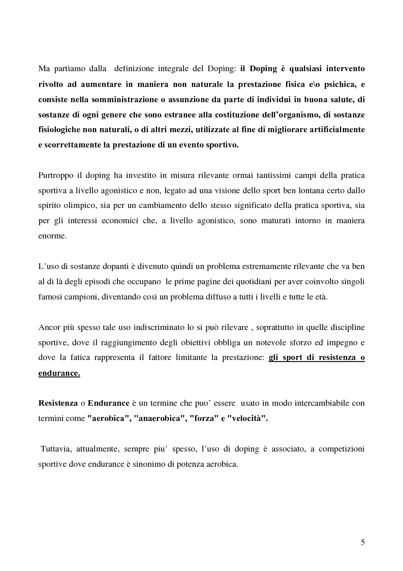 Anteprima della tesi: Doping negli sport di resistenza, Pagina 3