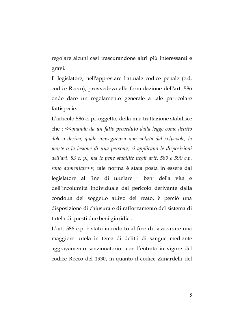 Anteprima della tesi: Morte o lesioni come conseguenza di altro delitto, Pagina 2