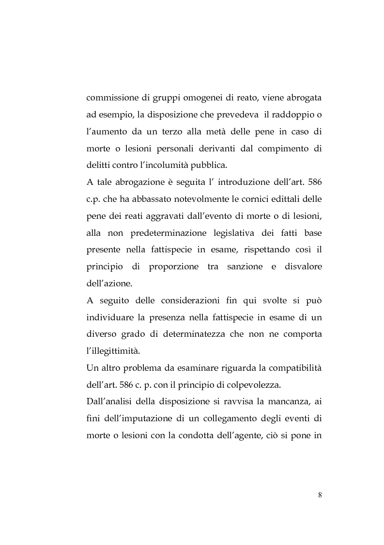 Anteprima della tesi: Morte o lesioni come conseguenza di altro delitto, Pagina 5