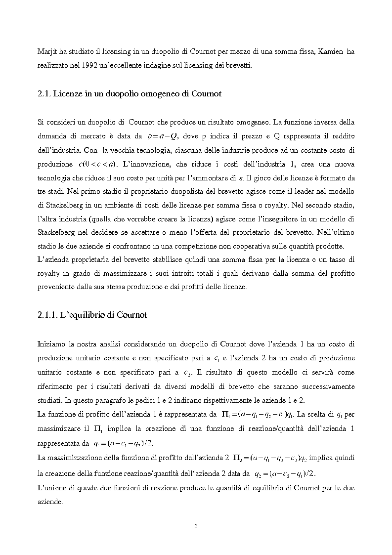 Anteprima della tesi: Il mercato delle licenze, Pagina 2