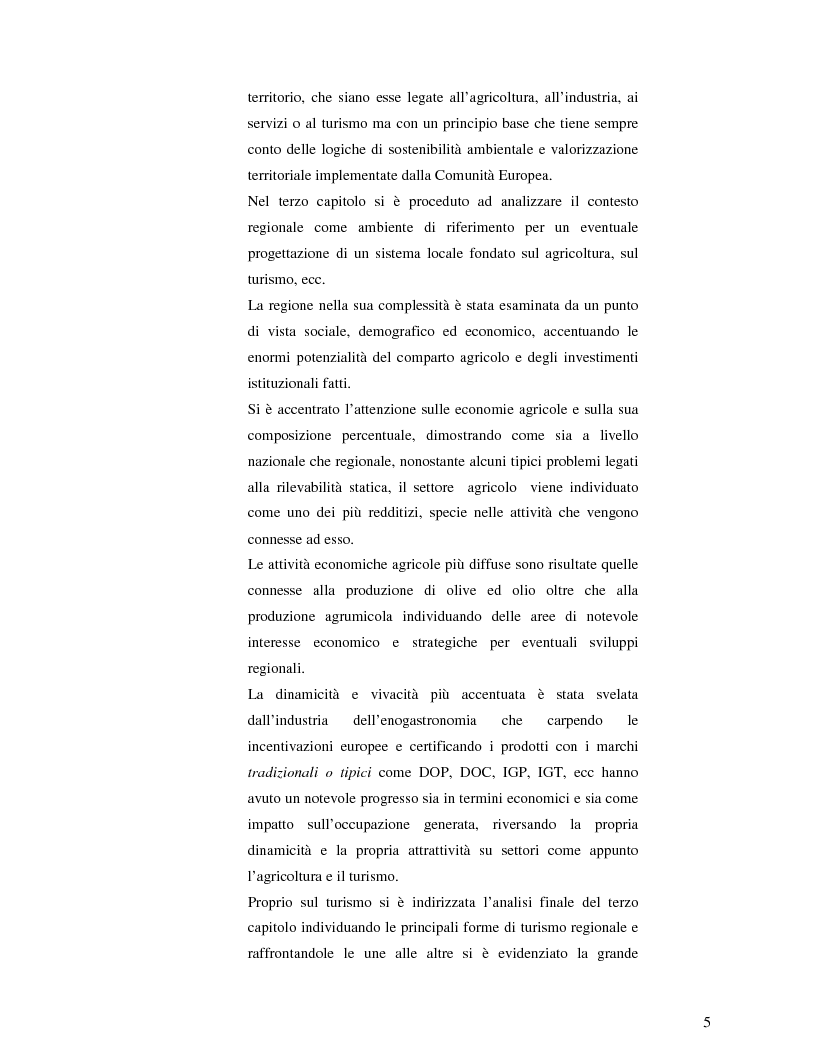 Anteprima della tesi: Agri-Cal-Turismo, Pagina 3