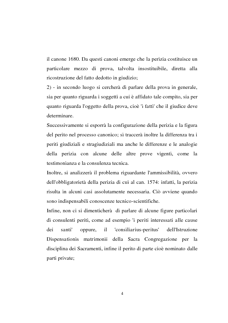 Anteprima della tesi: Il problema della perizia nel diritto processuale canonico, Pagina 4