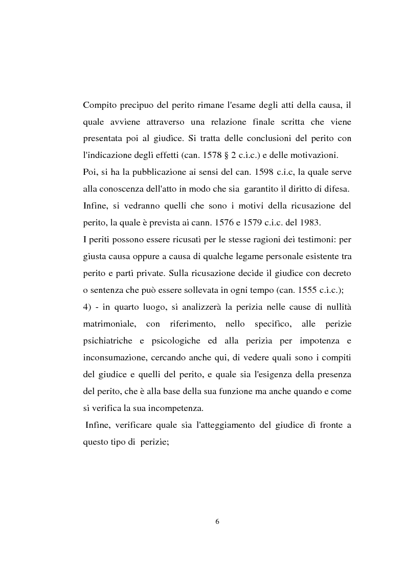 Anteprima della tesi: Il problema della perizia nel diritto processuale canonico, Pagina 6