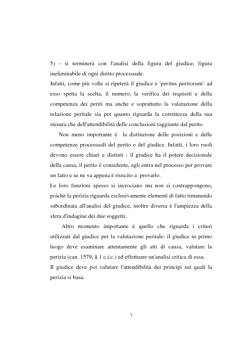 Anteprima della tesi: Il problema della perizia nel diritto processuale canonico, Pagina 7