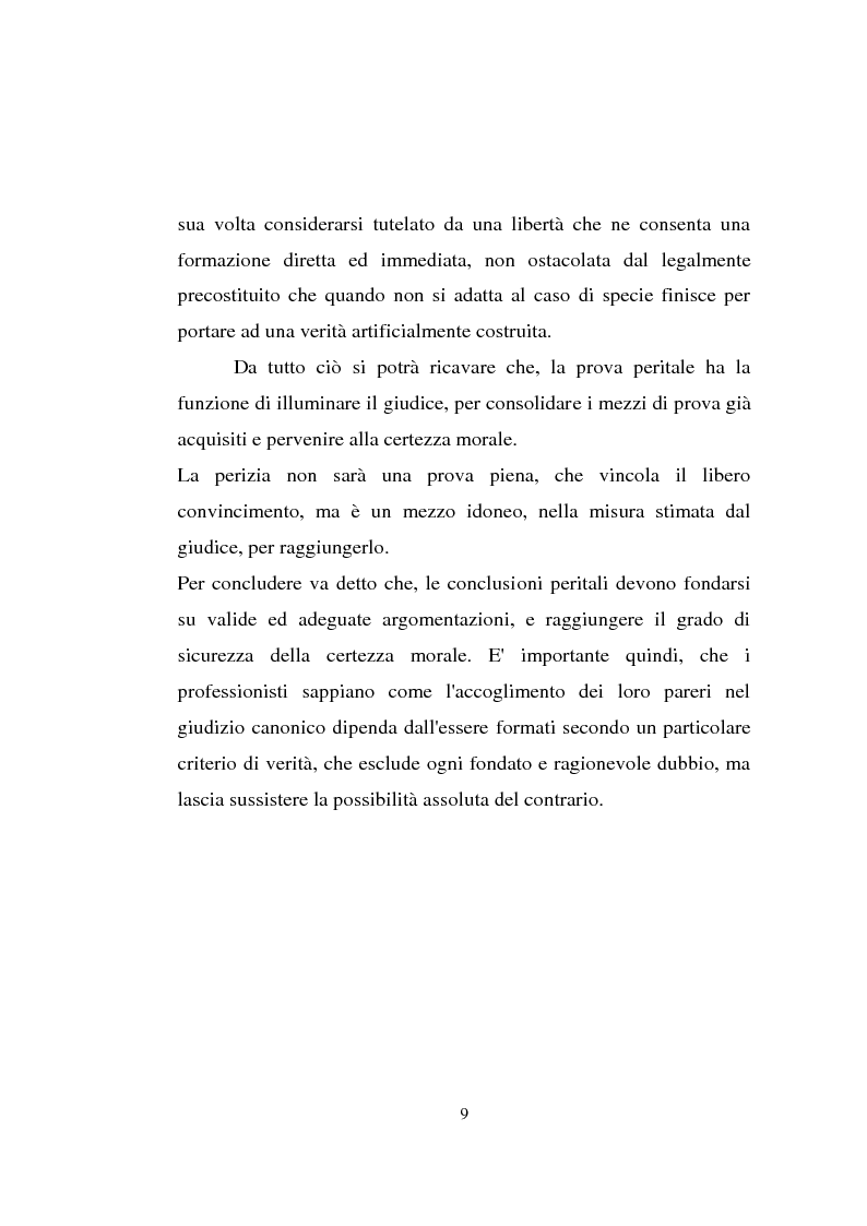 Anteprima della tesi: Il problema della perizia nel diritto processuale canonico, Pagina 9