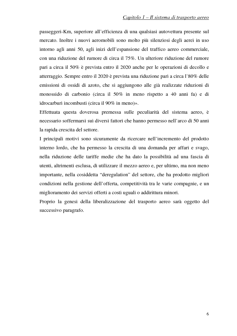 Anteprima della tesi: Studio sul traffico passeggeri negli aeroporti di Lamezia Terme e Reggio di Calabria, Pagina 2