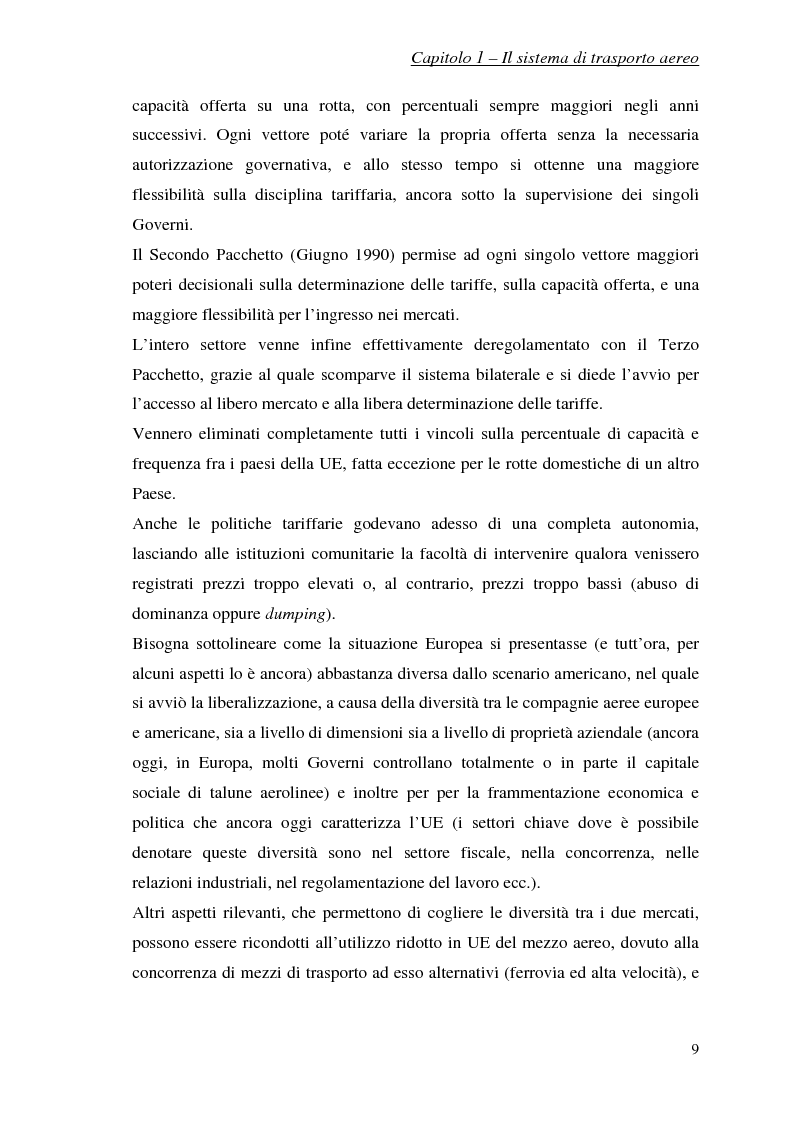 Anteprima della tesi: Studio sul traffico passeggeri negli aeroporti di Lamezia Terme e Reggio di Calabria, Pagina 5