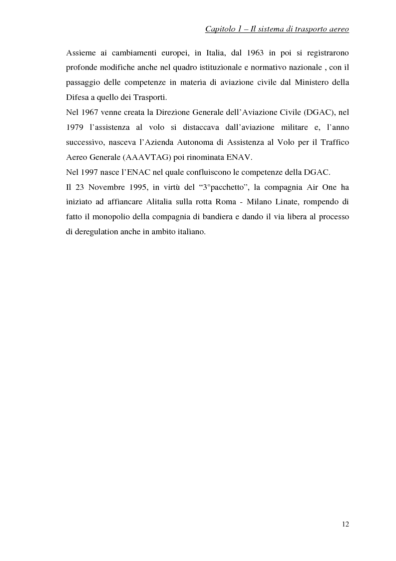 Anteprima della tesi: Studio sul traffico passeggeri negli aeroporti di Lamezia Terme e Reggio di Calabria, Pagina 8