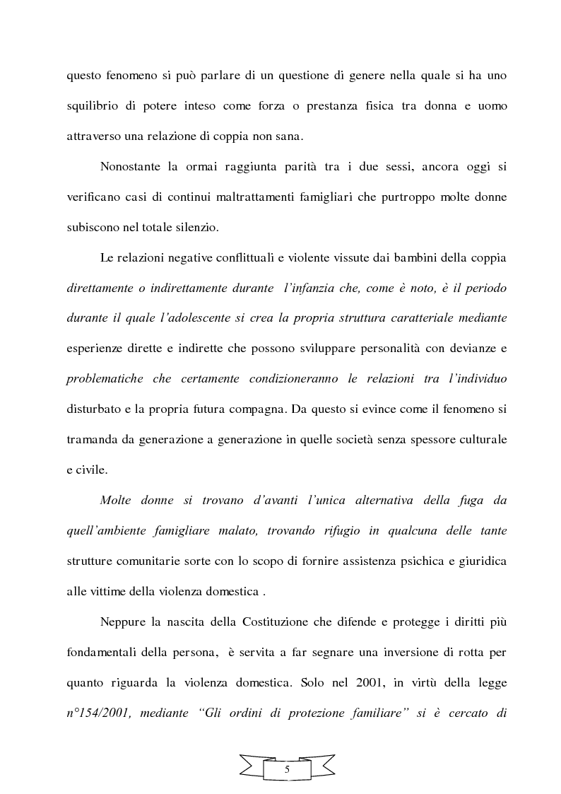 Anteprima della tesi: Violenza in famiglia: patriarcato e matriarcato (luci e ombre), Pagina 2