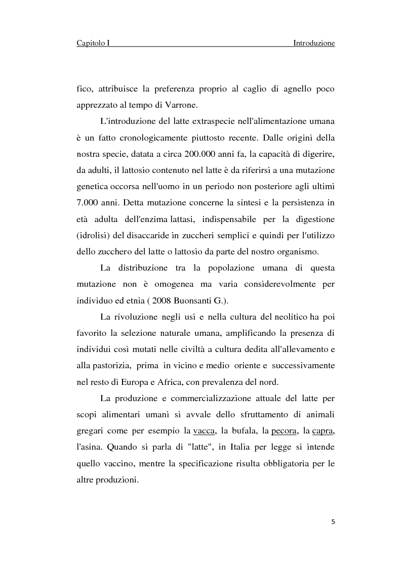 Anteprima della tesi: Proteolisi nel latte e nei suoi derivati, Pagina 5