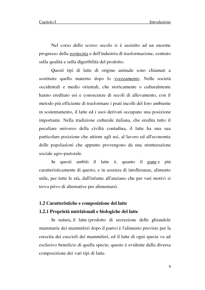 Anteprima della tesi: Proteolisi nel latte e nei suoi derivati, Pagina 6