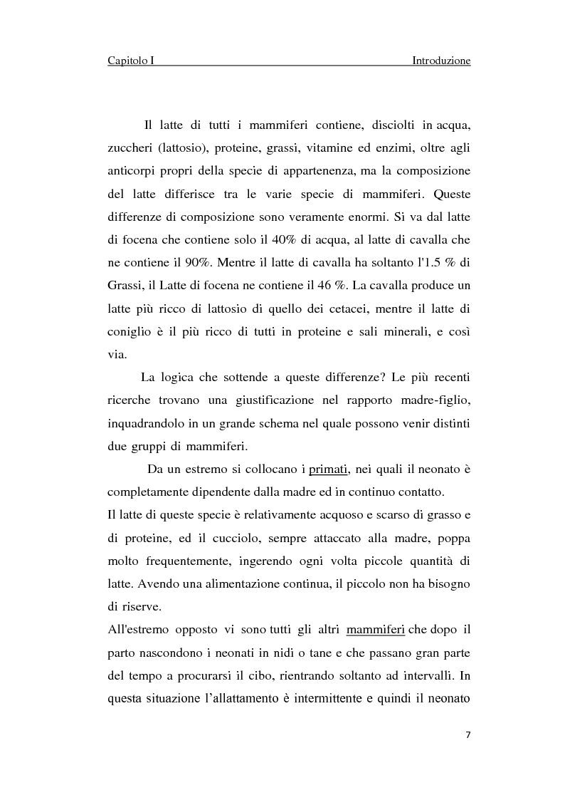 Anteprima della tesi: Proteolisi nel latte e nei suoi derivati, Pagina 7