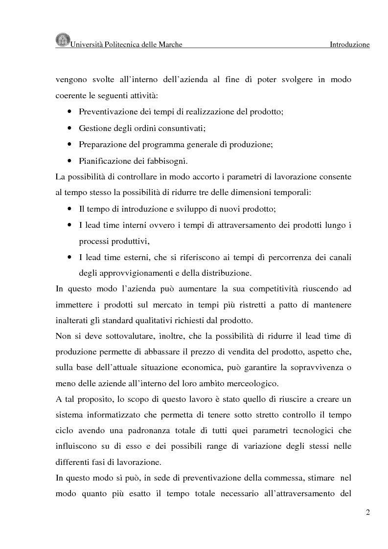 Anteprima della tesi: Analisi ed ottimizzazione dei metodi per la preventivazione dei tempi macchina, Pagina 2