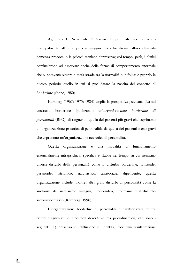 Anteprima della tesi: Disturbo borderline di personalità tra abuso e suicidio, Pagina 5