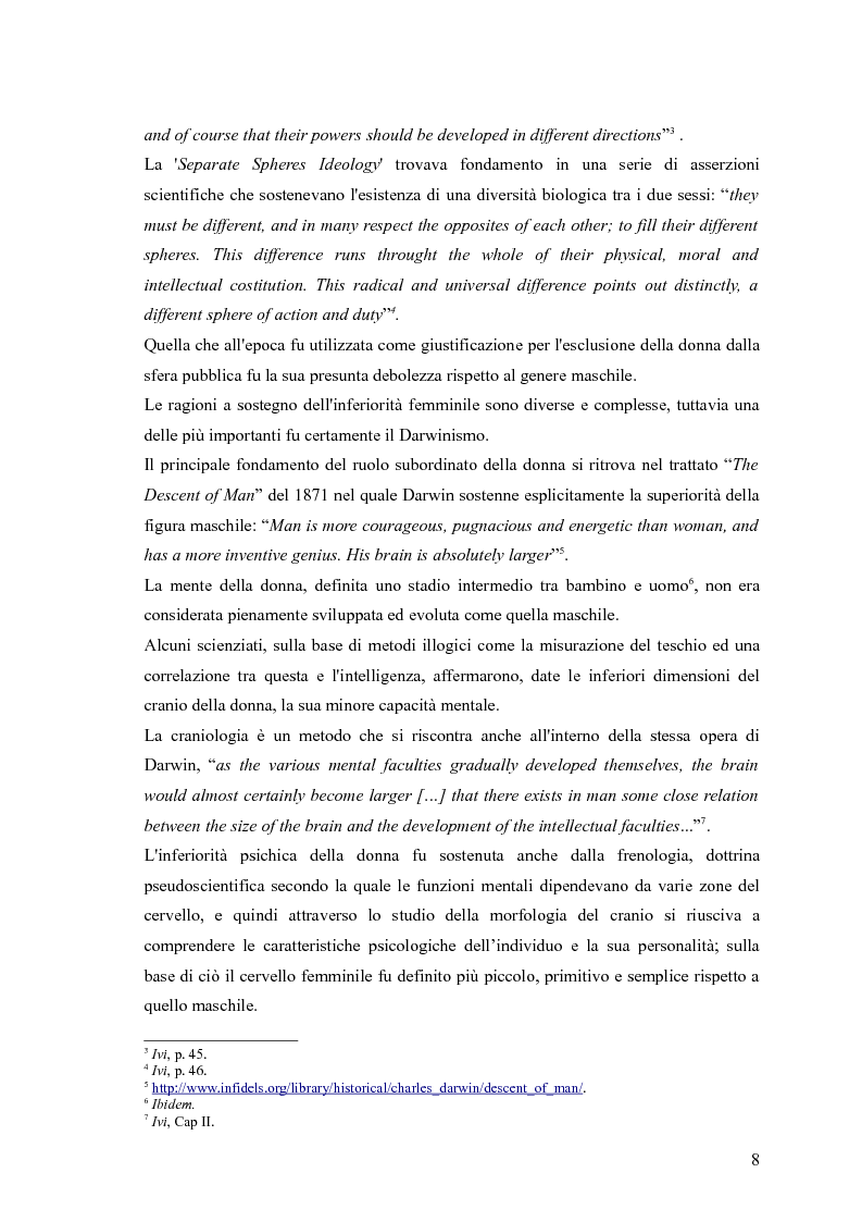 Anteprima della tesi: From the Cult of Domesticity to the New Womanhood: i mutamenti di un secolo negli scritti femminili ottocenteschi, Pagina 5