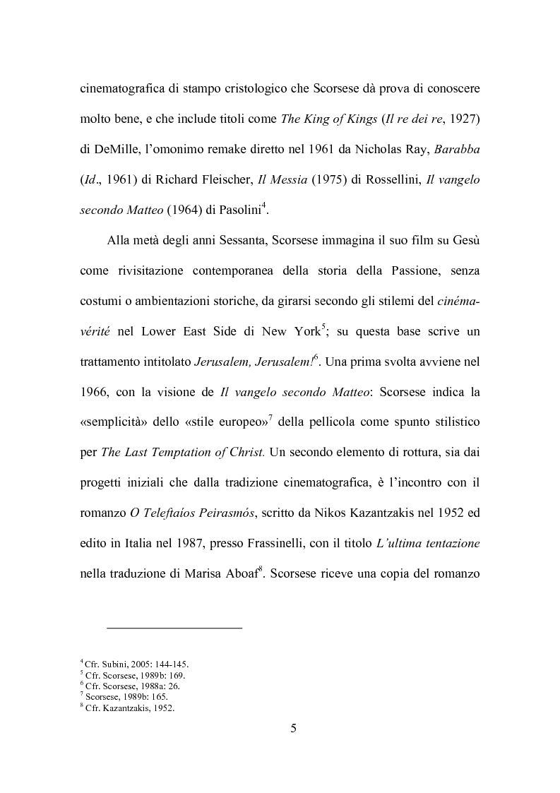 Anteprima della tesi: L'accoglienza critica italiana a The Last Temptation of Christ (L'ultima tentazione di Cristo, 1988) di Martin Scorsese, Pagina 3