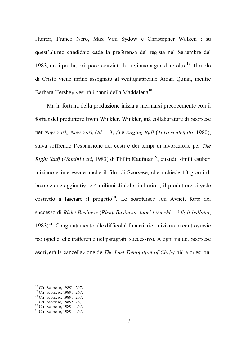 Anteprima della tesi: L'accoglienza critica italiana a The Last Temptation of Christ (L'ultima tentazione di Cristo, 1988) di Martin Scorsese, Pagina 5