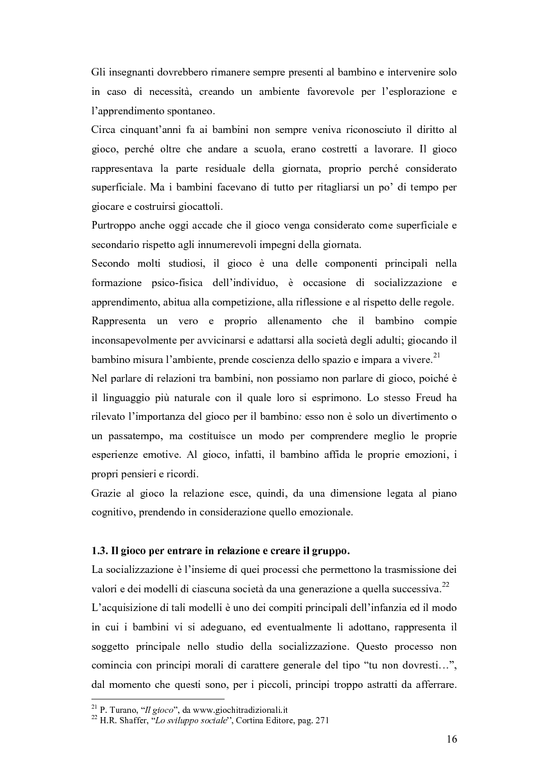 Estratto dalla tesi: Forme e metodi del gioco didattico nella scuola primaria